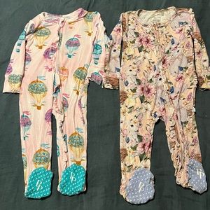 Posh Peanut Gemma Hot Air Balloon Twirl One Piece and Bunny with baby duck.